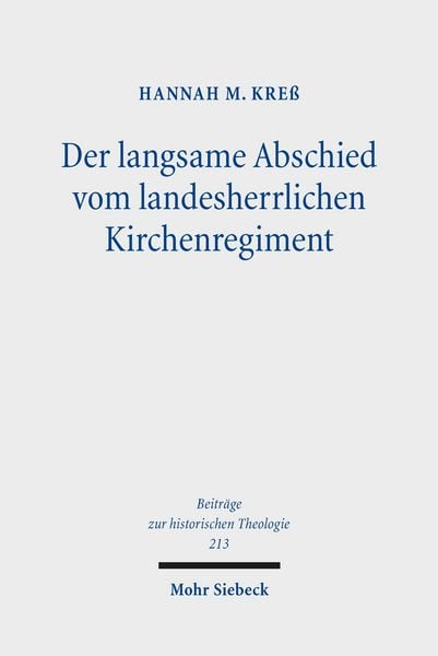Produktbild: Der langsame Abschied vom landesherrlichen Kirchenregiment
