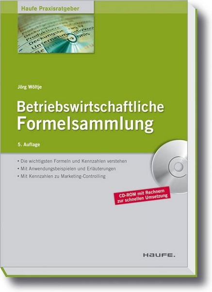 Produktbild: Betriebswirtschaftliche Formelsammlung