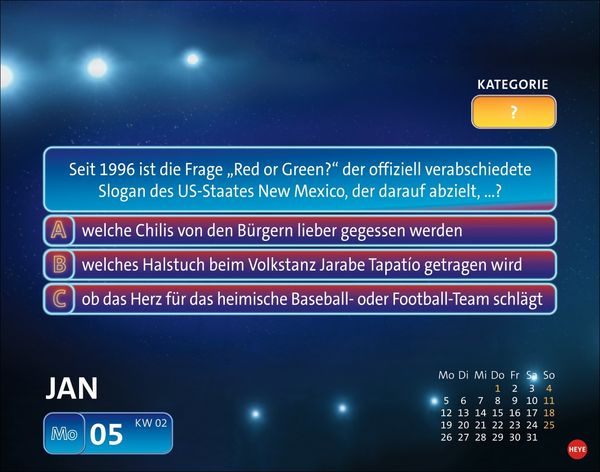 Produktbild: Wer wei&szlig; denn sowas? Tagesabrei&szlig;kalender 2026