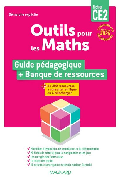Produktbild: Outils maths ce2 domaine 2025 guide