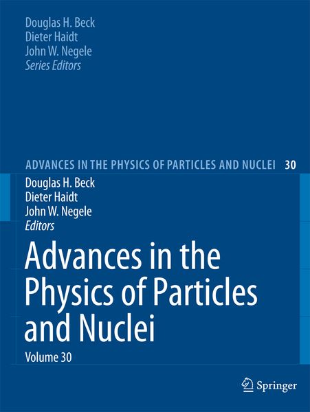 Produktbild: Advances in the Physics of Particles and Nuclei Volume 30