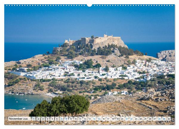 Produktbild: Rhodos - Traumhafter S&uuml;den (Wandkalender 2026 DIN A2 quer), CALVENDO Monatskalender