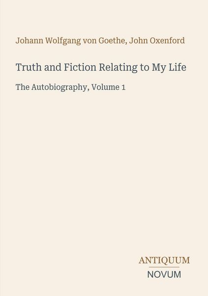 Produktbild: Truth and Fiction Relating to My Life