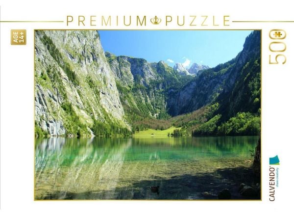 CALVENDO Puzzle Obersee mit den Teufelshörnern | 500 Teile Lege-Größe 48 × 36 cm Foto-Puzzle für Erwachsene