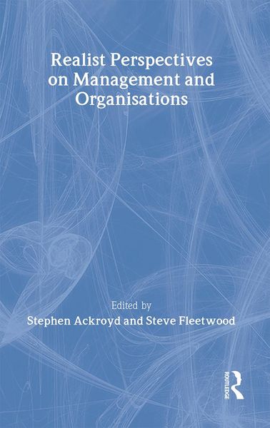Produktbild: Realist Perspectives on Management and Organisations