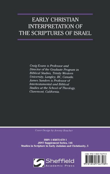 Produktbild: Early Christian Interpretation of the Scriptures of Israel