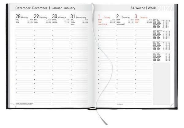 Produktbild: Buchkalender Manager-Timer Balaton schwarz 2027