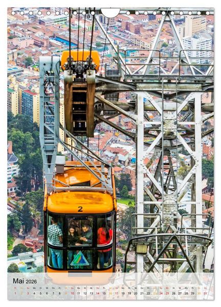 Produktbild: Nervenkitzel Seilbahn (Wandkalender 2026 DIN A4 hoch), CALVENDO Monatskalender