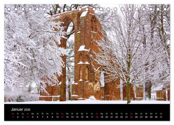 Produktbild: Univerit&auml;ts- und Hansestadt Greifswald (Tischkalender 2026 DIN A5 quer), CALVENDO Monatskalender