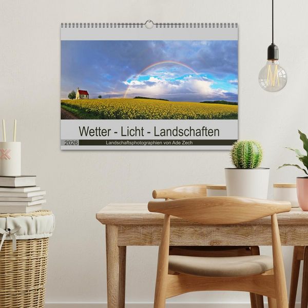 Produktbild: Wetter - Licht - Landschaften (Wandkalender 2026 DIN A3 quer), CALVENDO Monatskalender
