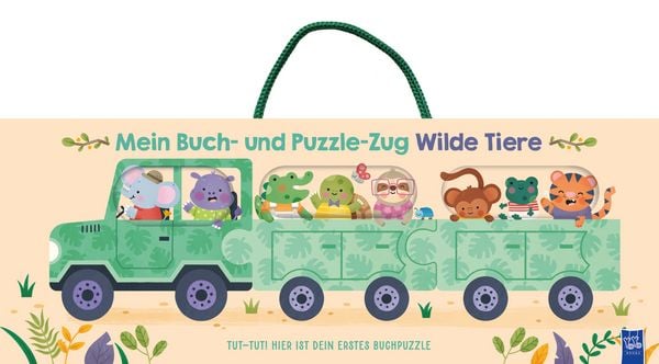 Produktbild: Mein Buch- und Puzzle-Zug: Wilde Tiere
