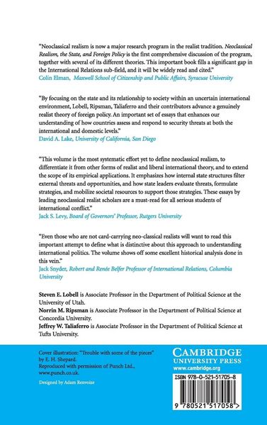 Produktbild: Neoclassical Realism, the State, and Foreign Policy