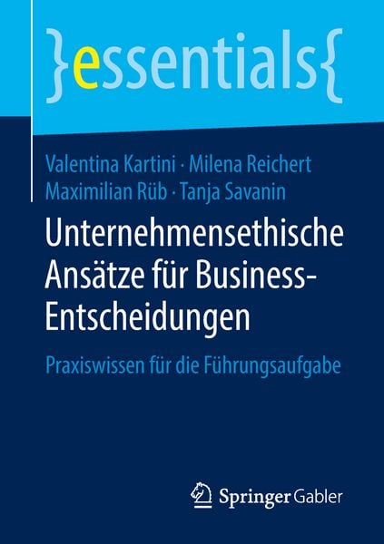 Produktbild: Unternehmensethische Ans&auml;tze f&uuml;r Business-Entscheidungen