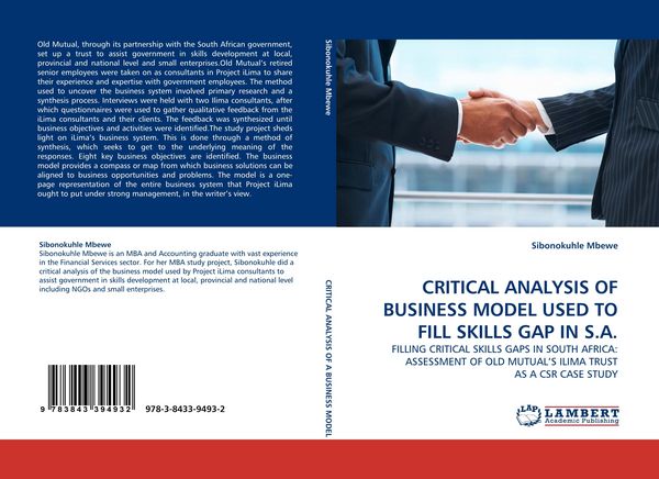 Produktbild: CRITICAL ANALYSIS OF BUSINESS MODEL USED TO FILL SKILLS GAP IN S.A.