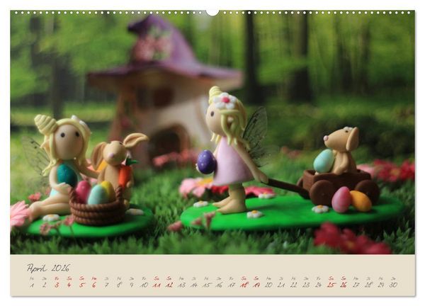 Produktbild: Im Reich der Elfen (hochwertiger Premium Wandkalender 2026 DIN A2 quer), Kunstdruck in Hochglanz
