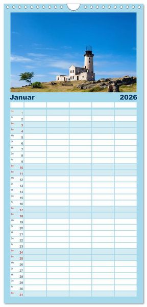 Produktbild: Familienplaner 2026 - Mauritius - Perle im Indischen Ozean mit 5 Spalten (Wandkalender, 21 x 45 cm) CALVENDO