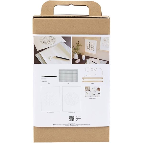 Produktbild: Creativ Company Kreativ Set Papierkunst, Papier zum Aufh&auml;ngen, Creme