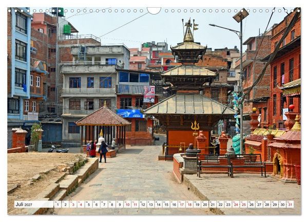 Produktbild: Das Kathmandutal (Wandkalender 2027 DIN A3 quer), CALVENDO Monatskalender