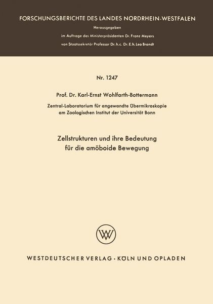 Produktbild: Zellstrukturen und ihre Bedeutung f&uuml;r die am&ouml;boide Bewegung