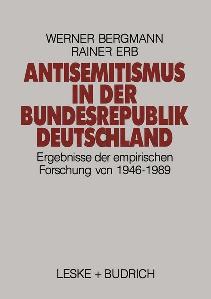 Produktbild: Antisemitismus in der Bundesrepublik Deutschland
