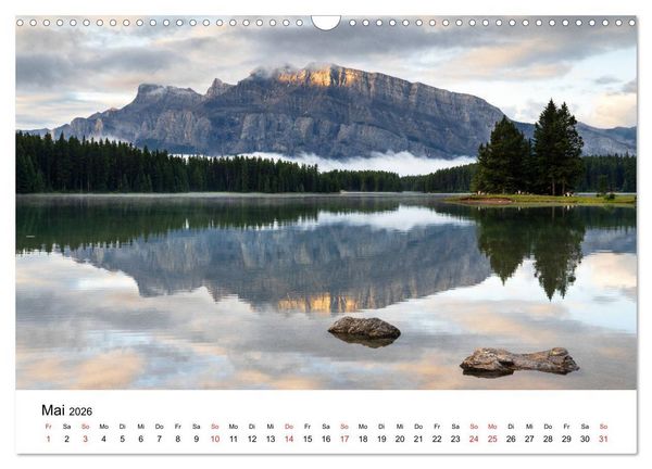 Produktbild: Fernweh Kanada - Naturerlebnis Rocky Mountains (Wandkalender 2026 DIN A3 quer), CALVENDO Monatskalender