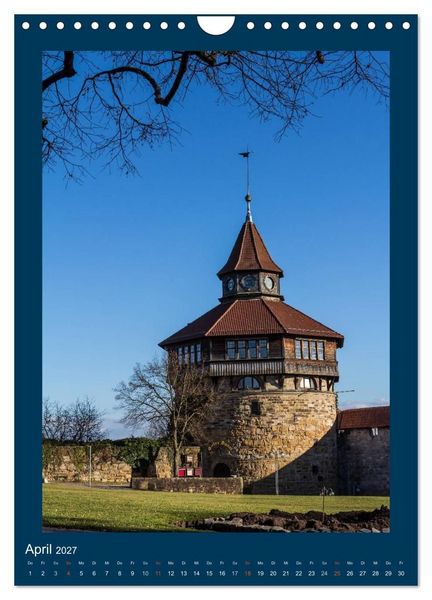 Produktbild: Esslingen am Neckar - Sehenswertes (Wandkalender 2027 DIN A4 hoch), CALVENDO Monatskalender