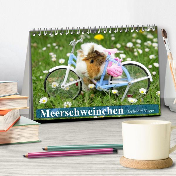 Produktbild: Meerschweinchen. Geliebte Nager (Tischkalender 2026 DIN A5 quer), CALVENDO Monatskalender