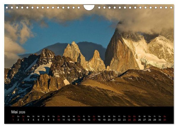 Produktbild: Farbenfrohes Patagonien (Wandkalender 2026 DIN A4 quer), CALVENDO Monatskalender