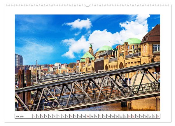 Produktbild: Hamburg sehen, f&uuml;hlen und lieben (hochwertiger Premium Wandkalender 2026 DIN A2 quer), Kunstdruck in Hochglanz