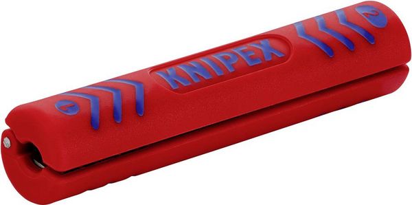 Produktbild: Knipex 16 60 100 SB Kabelentmanteler Geeignet f&uuml;r Koaxialkabel, Rundkabel 4.8 bis 7.5mm