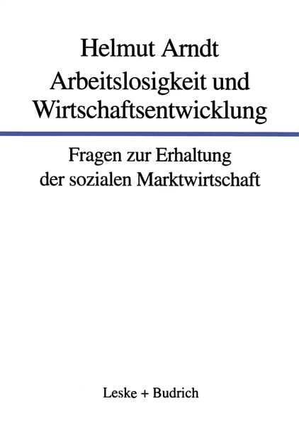 Produktbild: Arbeitslosigkeit und Wirtschaftsentwicklung