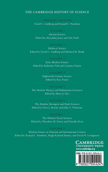 Produktbild: The Cambridge History of Science