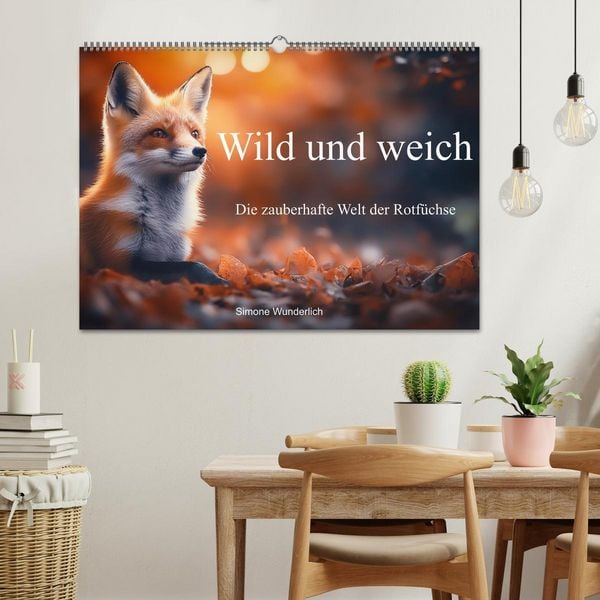 Produktbild: Wild und weich - Die zauberhafte Welt der Rotf&uuml;chse (Wandkalender 2026 DIN A2 quer), CALVENDO Monatskalender