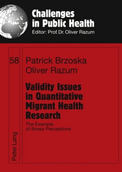 Produktbild: Validity Issues in Quantitative Migrant Health Research