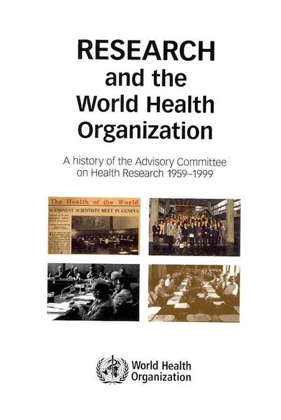 Produktbild: Research and the World Health Organization