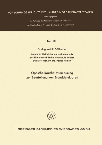 Produktbild: Optische Rauchdichtemessung zur Beurteilung von Branddetektoren