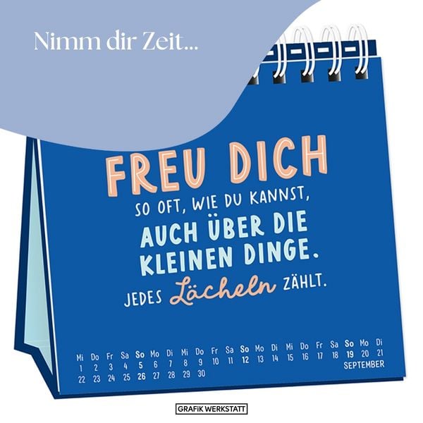 Produktbild: Tischkalender 2027 Nimm dir Zeit