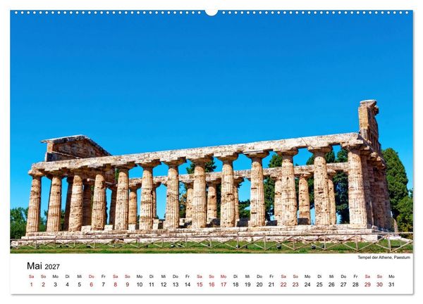 Produktbild: Historisches am Golf von Neapel (hochwertiger Premium Wandkalender 2027 DIN A2 quer), Kunstdruck in Hochglanz