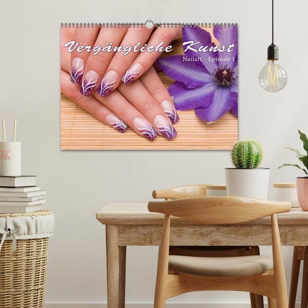 Produktbild: Verg&auml;ngliche Kunst - Nailart Episode 1 (Wandkalender 2026 DIN A3 quer), CALVENDO Monatskalender