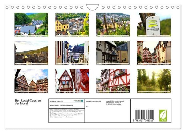 Produktbild: Bernkastel-Cues an der Mosel (Wandkalender 2026 DIN A4 quer), CALVENDO Monatskalender
