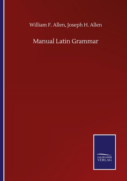 Produktbild: Manual Latin Grammar