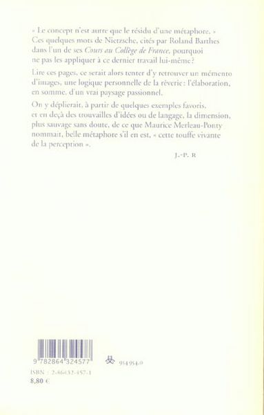 Produktbild: Roland Barthes, dernier paysage