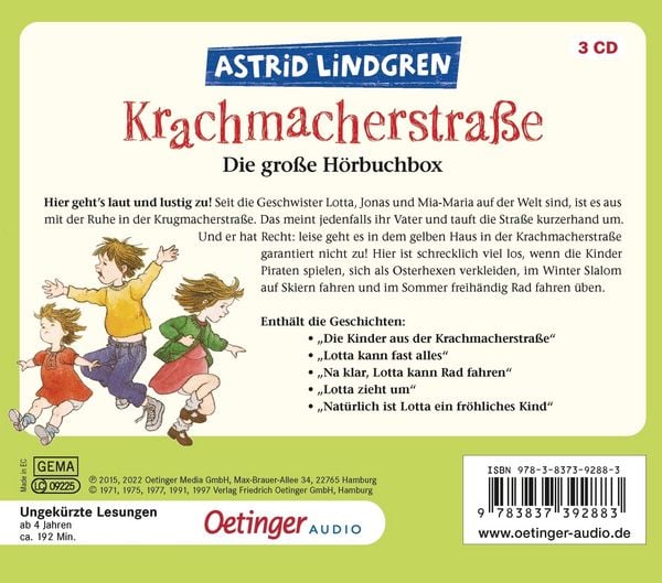 Produktbild: Krachmacherstraße. Die große Hörbuchbox