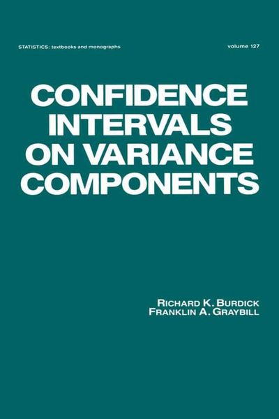 Produktbild: Confidence Intervals on Variance Components