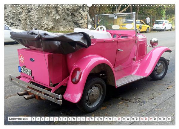 Produktbild: Ford Modell A - Ein r&uuml;stiger Neunzigj&auml;hriger in Havanna (Wandkalender 2026 DIN A2 quer), CALVENDO Monatskalender