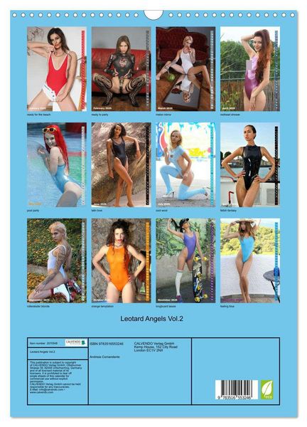 Produktbild: Leotard Angels Vol.2 (Wall Calendar 2026 DIN A3 portrait), CALVENDO 12 Month Wall Calendar