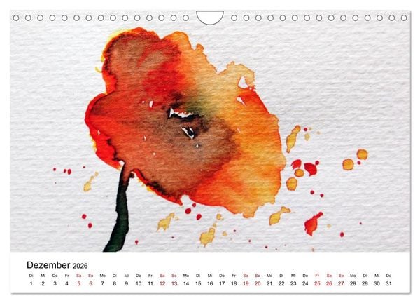 Produktbild: Bl&uuml;tenduft Aquarelle (Wandkalender 2026 DIN A4 quer), CALVENDO Monatskalender