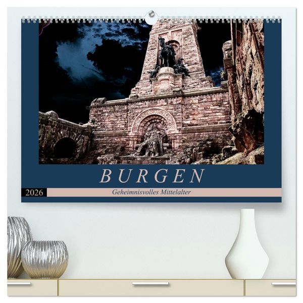 Produktbild: Burgen - Geheimnisvolles Mittelalter (hochwertiger Premium Wandkalender 2026 DIN A2 quer), Kunstdruck in Hochglanz