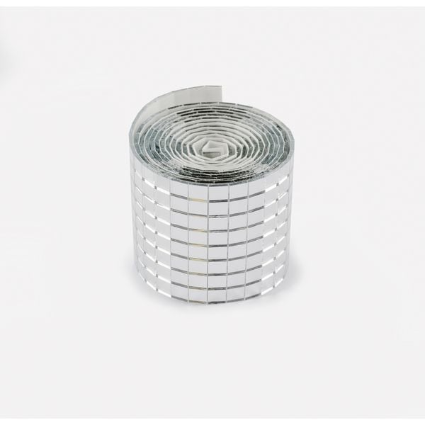 Produktbild: Folia Spiegelsteine Mirror Tile Rolls Size S 5x5mm 2 Rollen 4cmx1m