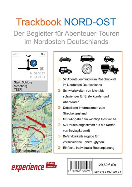 Produktbild: Trackbook Nord-Ost 2. Auflage